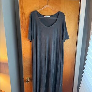 Elegant Gray Maxi Dress